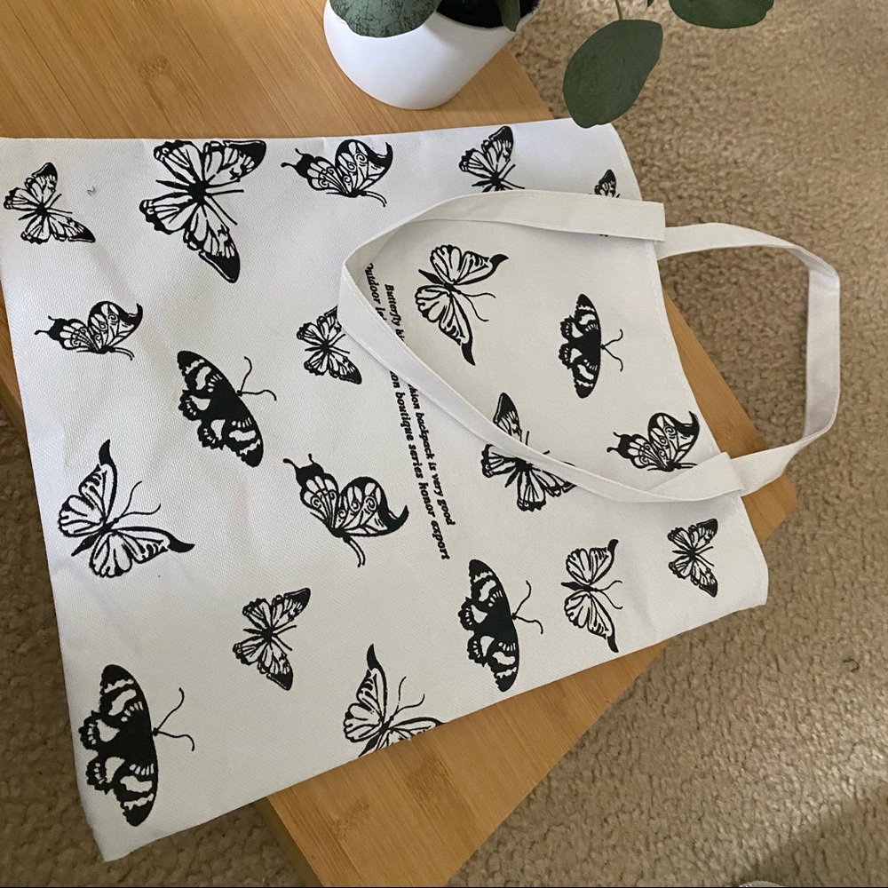 Butterfly tote bag